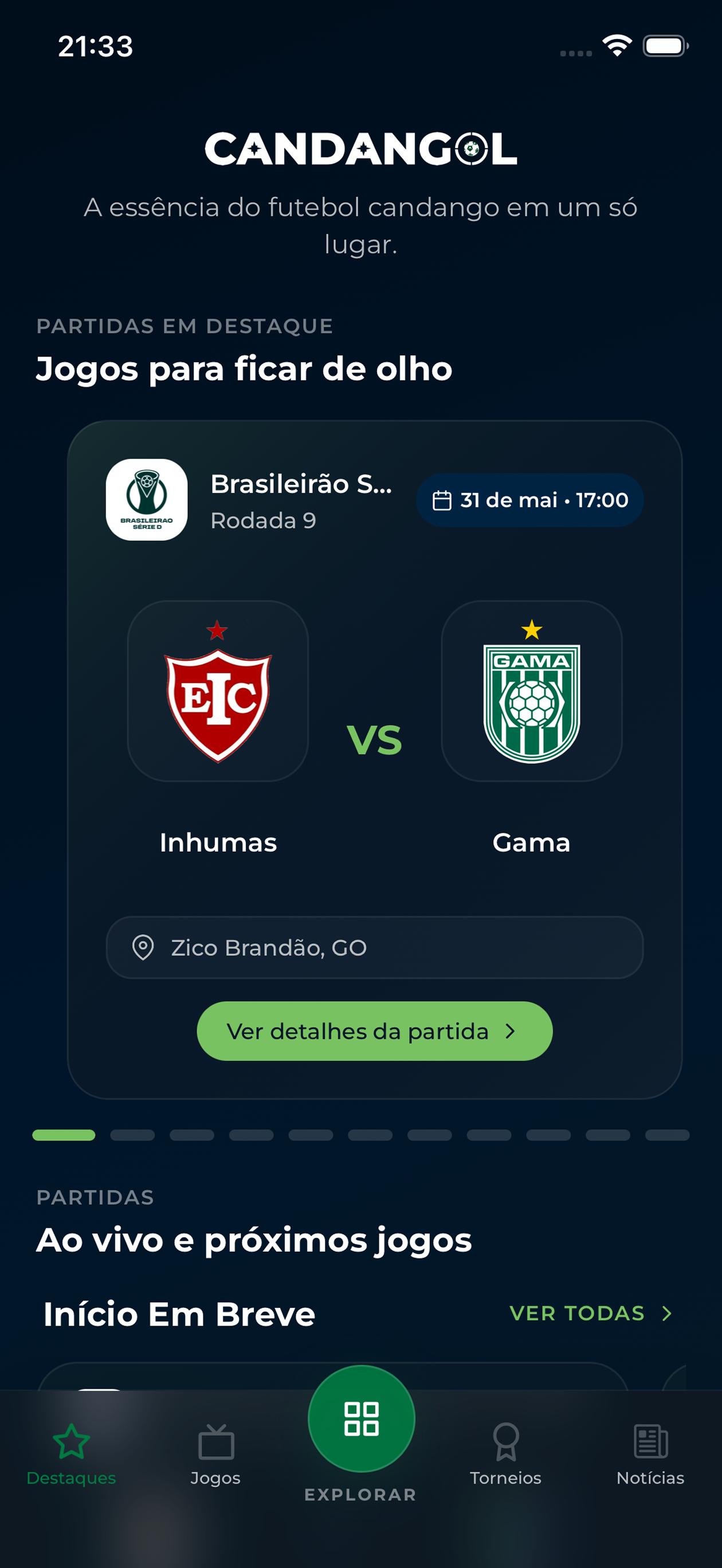 Partidas em destaque